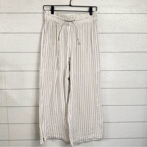 Just Living | Cotton Rayon Stripe Drawstring Pants – Coastal Lounge | Size L